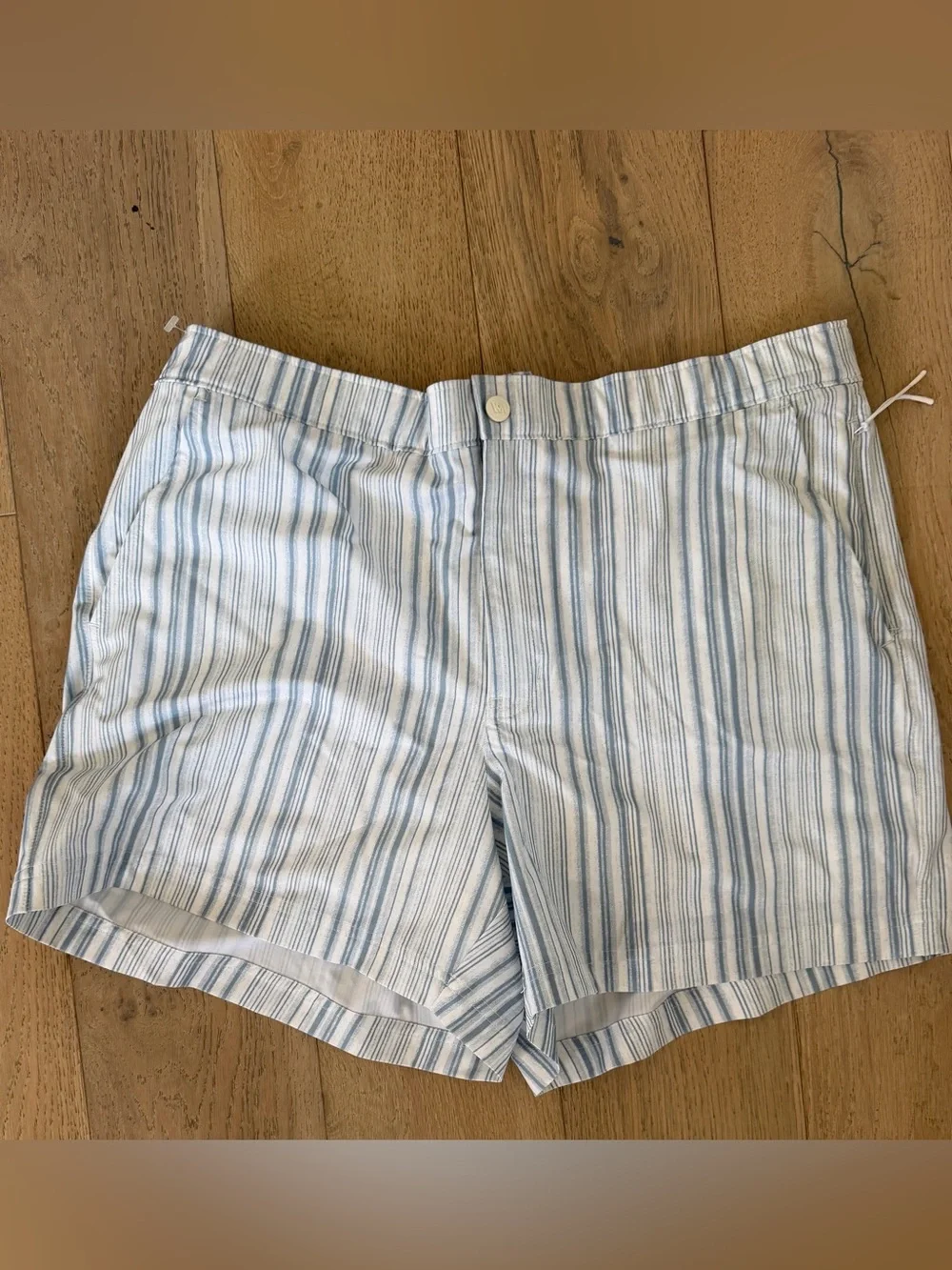 Vrst Light Blue Striped Men’s Swim short
